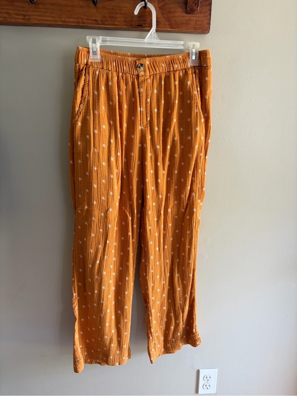 Women’s 100% cotton mustard yellow pants